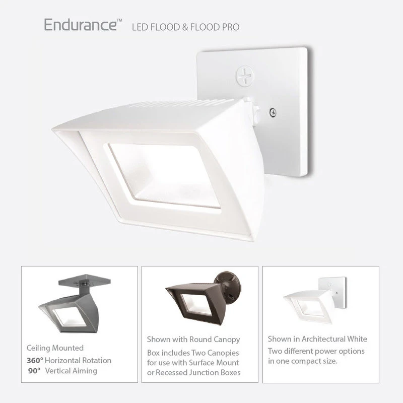 Coupon π₯ WAC Lighting Endurance Flood LED Flood-Light 3000K Warm White, Architectural Black 𧨠- Image 4
