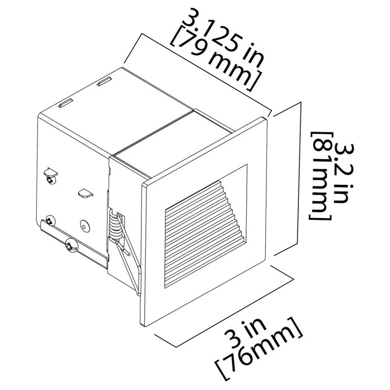 Hot Sale π NICOR Lighting NICOR Square LED Steplight In Multiple Colors, Black β - Image 6