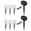 Best Sale ⭐ Vida XL LLC VidaXL 6x Garden Lights LED With Spike Anchors Solar Panels Outdoor Backyard ????
