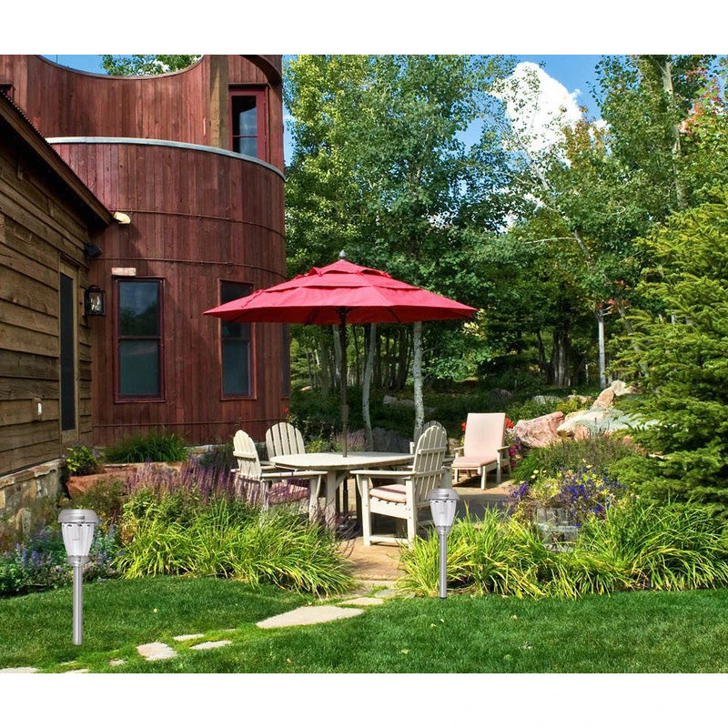 Wholesale π Elegant Furniture & Lighting Silver Finish 3000K Led Outdoor Path Light Pack Of 6T π - Image 2