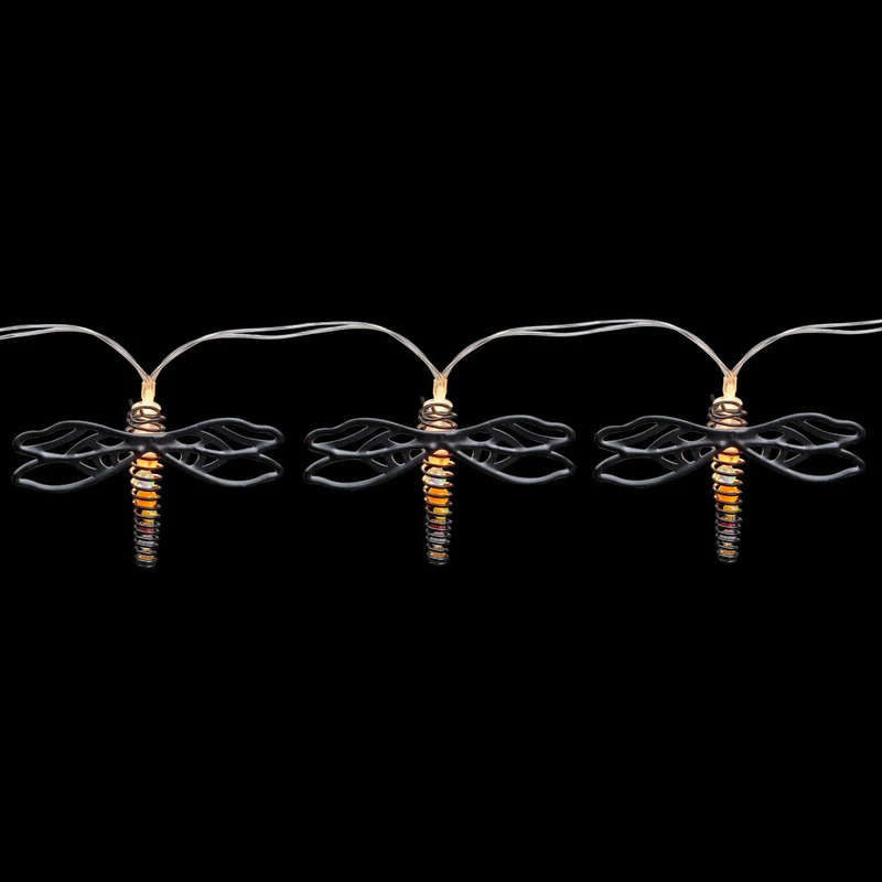 Buy π Alpine Corporation 93"L Indoor 10-Bulb Decorative Metal Dragonfly LED String Lights π - Image 9