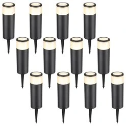 Best Sale 🌟 W86 Trading Co., LLC 12-Pack 5W LED Pathway Light, Low Voltage, 3000K Warm White 😉