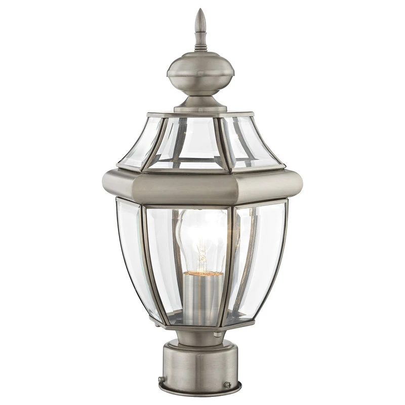 Buy π Livex Lighting Inc. Livex Lighting Brushed Nickel Outdoor Post Top Lantern 2153-91 π― - Image 3