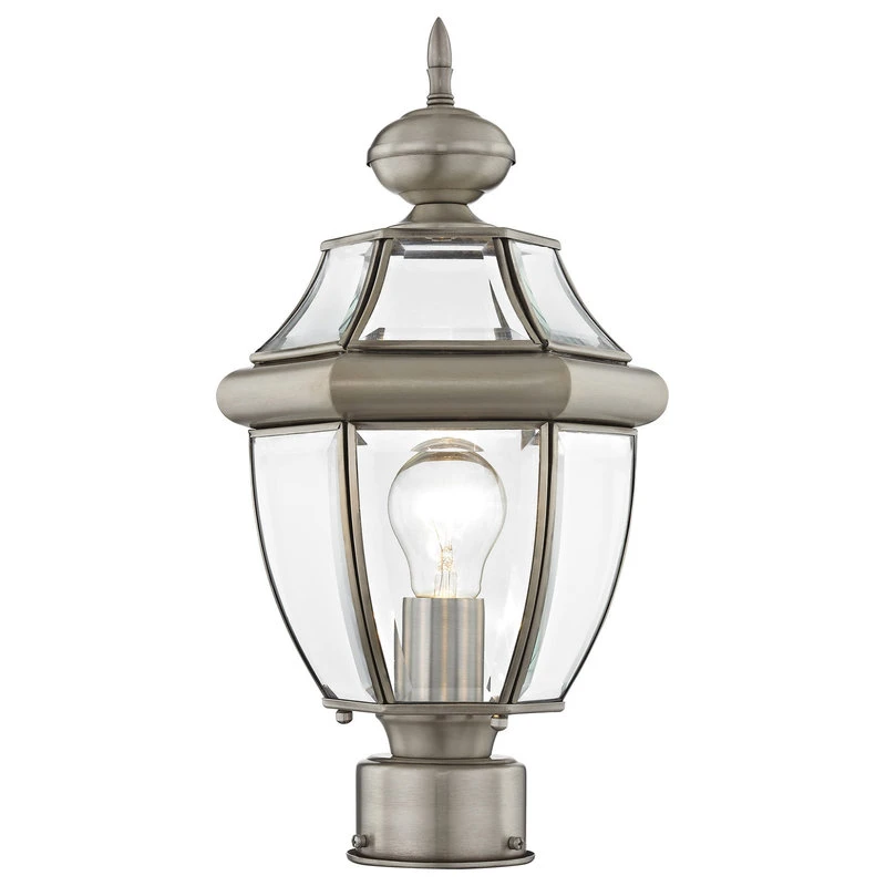 Buy π Livex Lighting Inc. Livex Lighting Brushed Nickel Outdoor Post Top Lantern 2153-91 π―