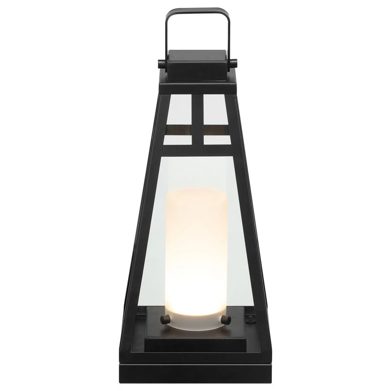 Best reviews of π― Globe Electric Novogratz X Globe Diana 16" Matte Black LED Integrated Outdoor Lantern π - Image 7