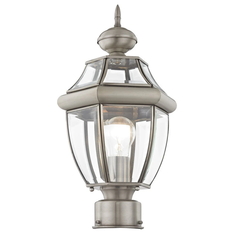 Buy π Livex Lighting Inc. Livex Lighting Brushed Nickel Outdoor Post Top Lantern 2153-91 π― - Image 4