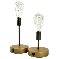 Best deal 👍 Tripar Retro Edison Style Table Lamps – Vintage Industrial Table Lamps 😉