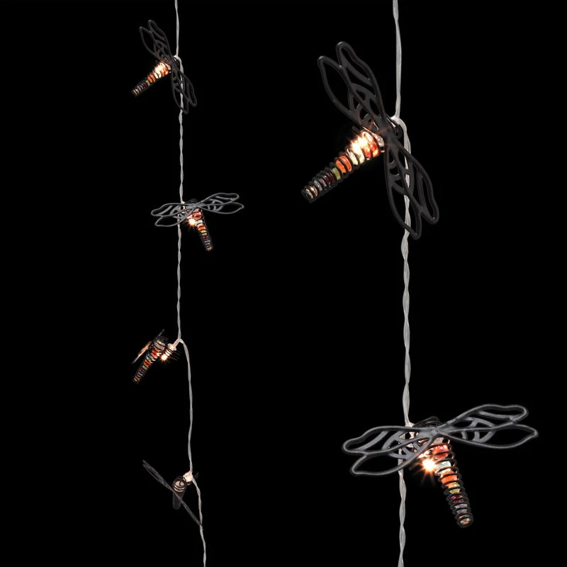Buy π Alpine Corporation 93"L Indoor 10-Bulb Decorative Metal Dragonfly LED String Lights π - Image 8