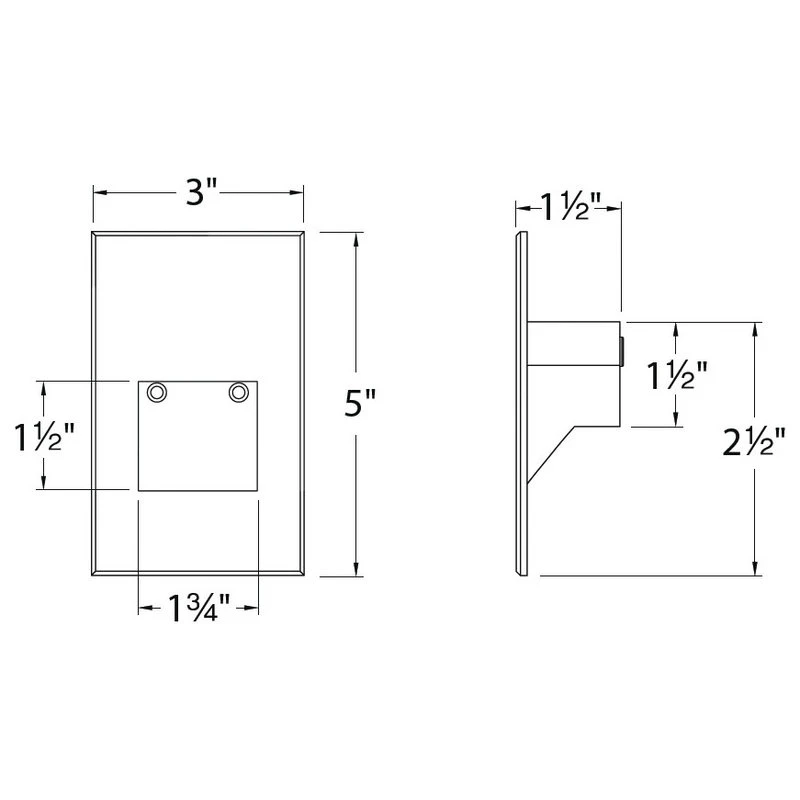 Promo π WAC Lighting WL-LED200F-C LEDme 5" Tall LED Step And Wall Light - Bronze βοΈ - Image 2