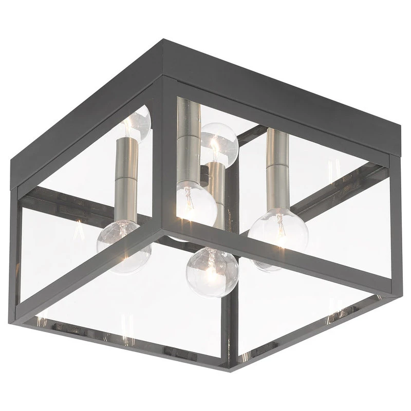 New π Livex Lighting Inc. Livex Lighting Scandinavian Gray 4-Light Outdoor Ceiling Mount β€οΈ - Image 4
