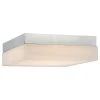 Coupon ???? WAC Lighting Dice Square LED Flush Mount, Chrome, 9", Soft White 3000k ⌛