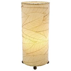 Best reviews of 🤩 Eangee Outdoor Indoor Cocoa Leaf Cylinder Table Lamp Natu 🎉