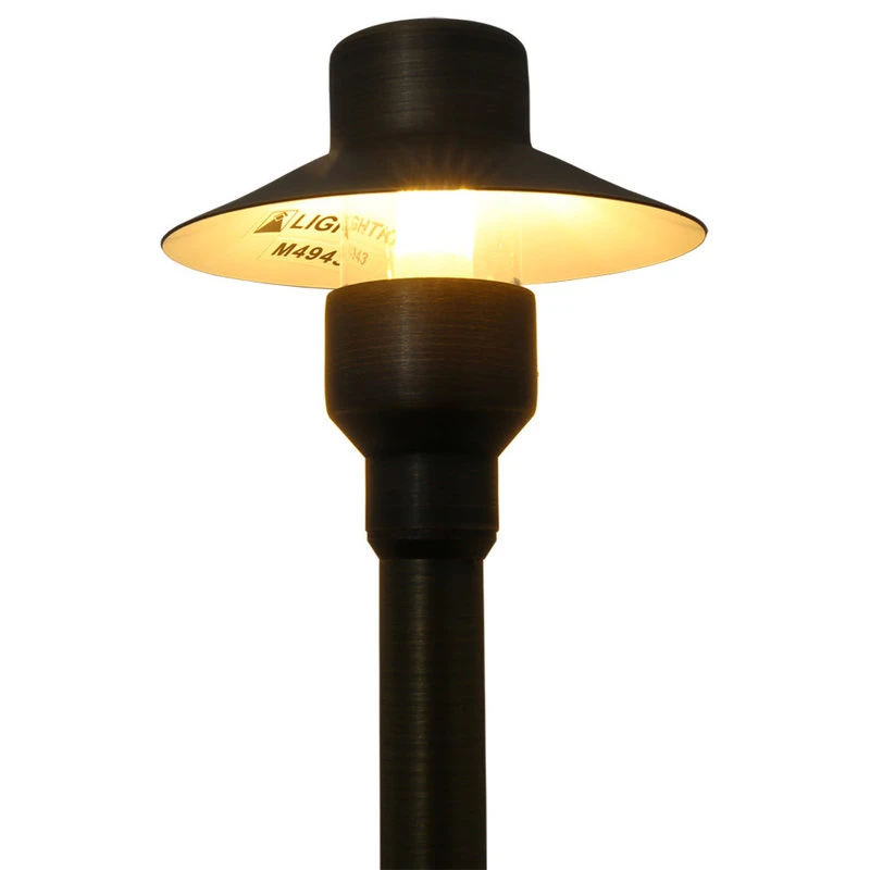 Discount β¨ Lightkiwi Top Hat Path And Area Light For Landscape Lighting, Brass π - Image 3