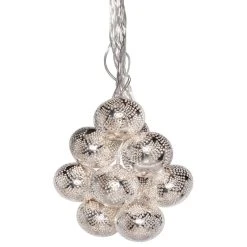 Buy ✔️ Allsop Home & Garden Solar String Lights Marrakesh Metal, Silver Droplet ⌛