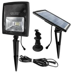 Budget 😉 Gama Sonic 203001-5 8"W Solar Powered 2700K LED Flood Light - Black 🤩