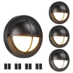 Top 10 ⌛ W86 Trading Co., LLC 4 Pack LED 1.5W Low Voltage Deck Lights, 2700K/3000K/4000K Selectable 🌟