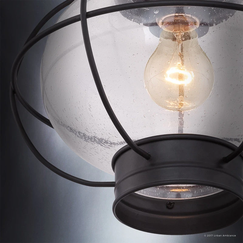 Cheap ⌛ Urban Ambiance Luxury Nautical Black Outdoor Ceiling Light, Small, UQL1034, Oslo Collection ⌛ - Image 5