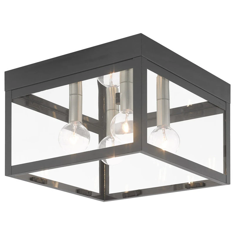 New π Livex Lighting Inc. Livex Lighting Scandinavian Gray 4-Light Outdoor Ceiling Mount β€οΈ