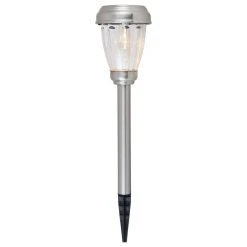 Wholesale 🔔 Elegant Furniture & Lighting Silver Finish 3000K Led Outdoor Path Light Pack Of 6T 🛒