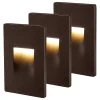 Discount ???? W86 Trading Co., LLC Leonlite Calor 2.88" 1 LED Step Light, Warm White, Pack Of 3, Oil Rubbed Bronze ????