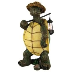 Best reviews of 👍 Zeckos Funny Country Turtle W/ Lantern Statue Outdoor Figure 🥰