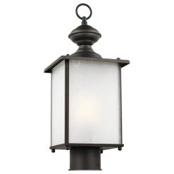 Best Pirce ❤️ Generation Lighting Jamestowne 1-Light Outdoor Post Lantern, Antique Bronze 🧨