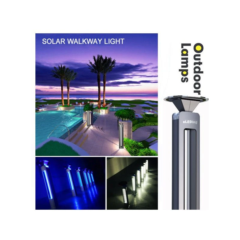 Outlet π ELEDing Solar Powered Sound Activated Integrated Walkway Safety Decoration, 2-Pack π - Image 4