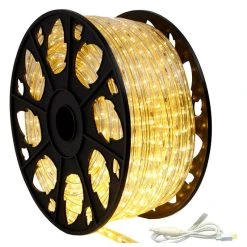 Cheapest 👍 Affordable Quality Lighting 120V Dimmable LED Warm White Rope Light 150' Kit, Standard 🤩