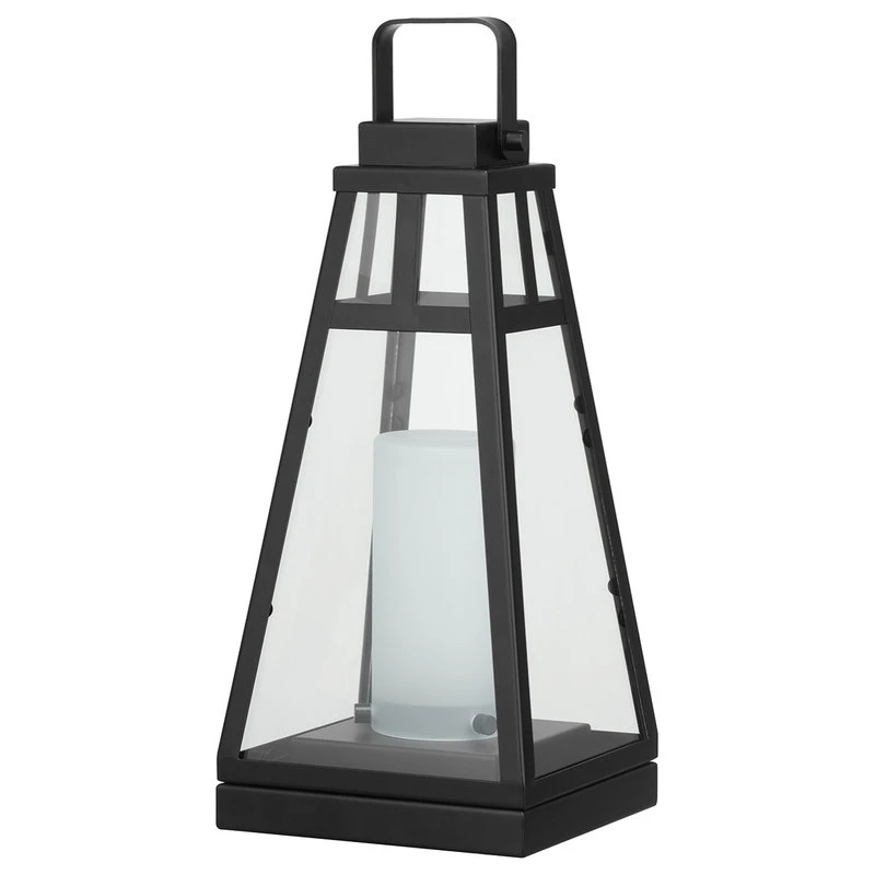 Best reviews of π― Globe Electric Novogratz X Globe Diana 16" Matte Black LED Integrated Outdoor Lantern π