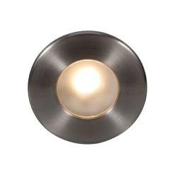 Wholesale 🔔 WAC Lighting LEDme Full Round Outdoor Step And Wall Light, Brushed Nickel 🔥
