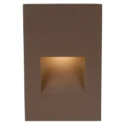 Promo 👍 WAC Lighting WL-LED200F-C LEDme 5" Tall LED Step And Wall Light - Bronze ✔️