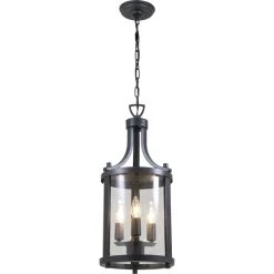 Deals ✨ DVI Lighting Niagara Outdoor 32" Outdoor Lantern, 🔨 Hammered Black 🔔