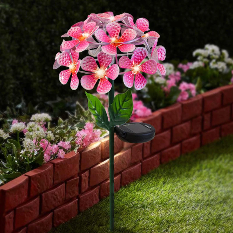 Best deal ❤️ Touch Of ECO Solar LED Metal Flower Stake Lights, Pink ✔️ - Image 3
