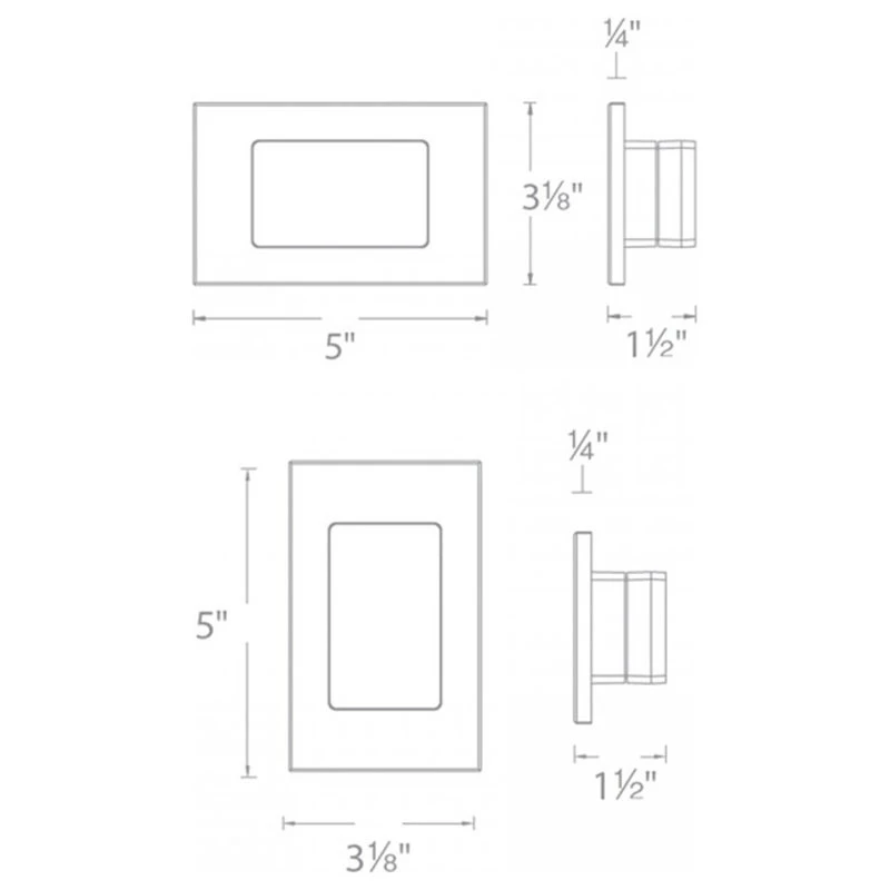 Brand new βοΈ WAC Lighting LED Diffused Step And Wall Light, White 𧨠- Image 2
