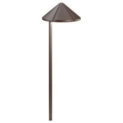 Best Sale 😉 Kichler Six Groove 1 Light Landscape 12V Path-Spread In Textured Architectural Bronze 😍