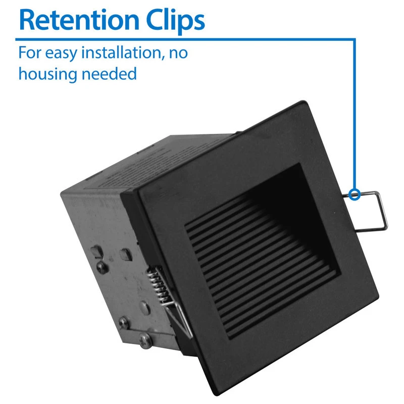 Hot Sale π NICOR Lighting NICOR Square LED Steplight In Multiple Colors, Black β - Image 3