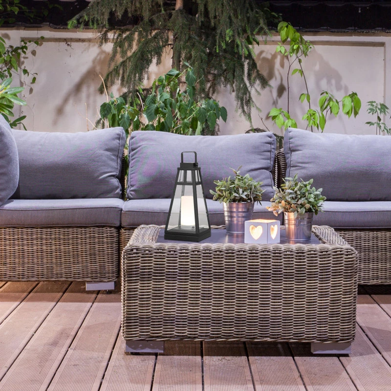 Best reviews of π― Globe Electric Novogratz X Globe Diana 16" Matte Black LED Integrated Outdoor Lantern π - Image 2