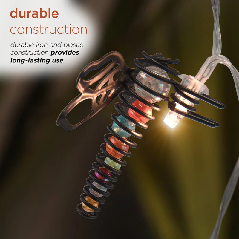 Buy π Alpine Corporation 93"L Indoor 10-Bulb Decorative Metal Dragonfly LED String Lights π - Image 7