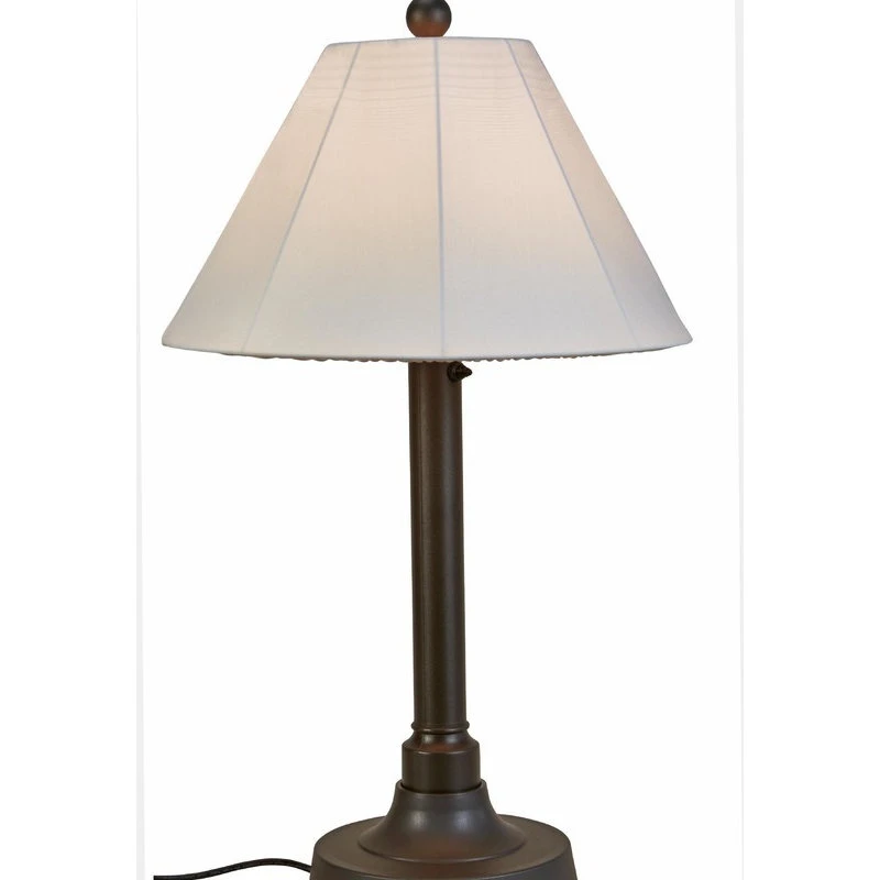 Best deal ✔️ Patio Living Concepts 34" Outdoor Table Lamp 2" Bronze Resin Body/Natural Canvas Sunbrella Shade Cover ❤️ - Image 2