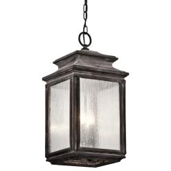 Buy ✔️ Kichler 49505 Wiscombe Park 4 Light Outdoor Full Sized Pendant - Weathered Zinc 😉