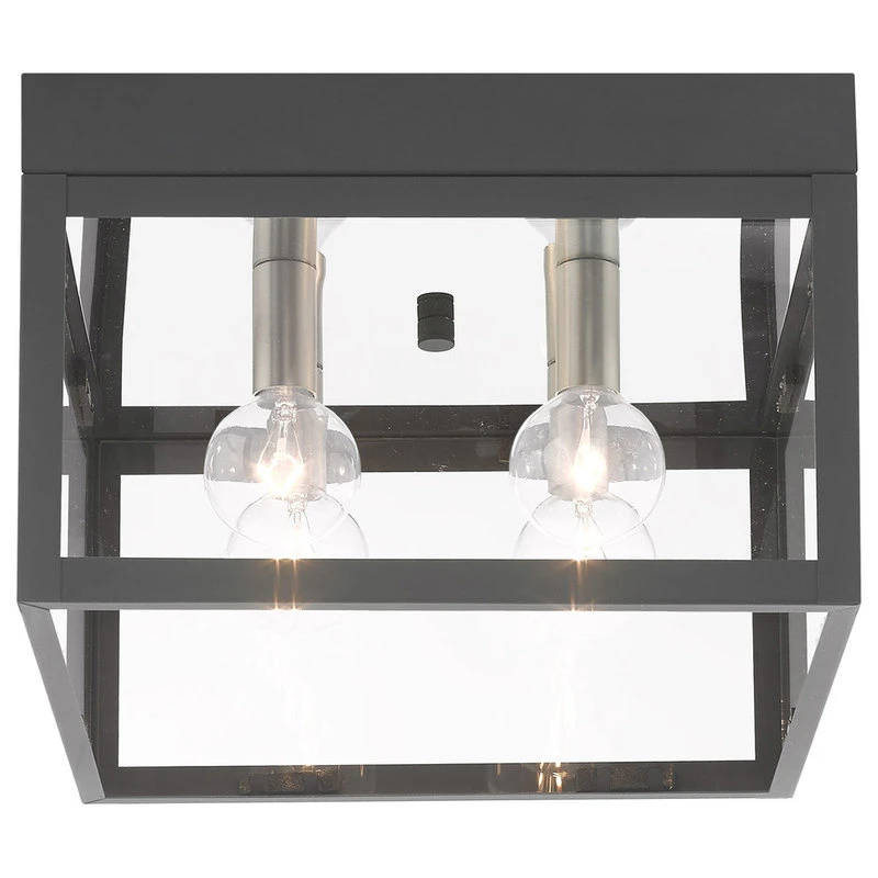 New π Livex Lighting Inc. Livex Lighting Scandinavian Gray 4-Light Outdoor Ceiling Mount β€οΈ - Image 3