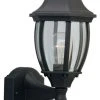 Outlet ???? Designers Fountain 2420MD-BK 1 Light Outdoor Motion Detector Wall Lantern ????