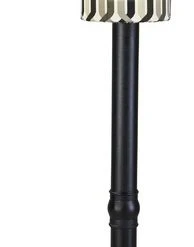 Deals 😀 Patio Living Concepts Coronado 70" Floor Lamp, 3" Black Body, New Twist Caviar Outdoor Fabric Shade ⭐
