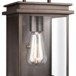Deals ⭐ Feiss Lighting OL13600ANBZ Glenview 10 Inch Outdoor Wall Lantern Tr 👏