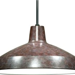 Flash Sale 😀 Satco Products Nuvo 1-Light Incandescent Pendant Light Fixture, Old Bronze ❤️
