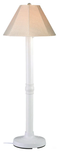 Coupon 𧨠Patio Living Concepts Seaside 60 Inch Floor Lamp W/ 3 Inch White Body & Antique β¨