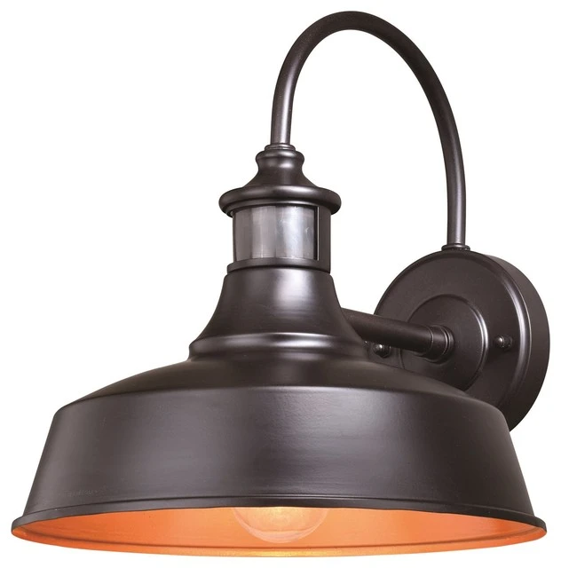 Promo π₯° Vaxcel Dorado Dualux 12" Outdoor Wall Sconce, Dark Bronze Inner Light Gold π