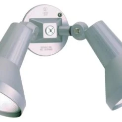 Coupon 🔥 Satco Products Nuvo Lighting 77/703 4-3/4" Tall 2 Light Outdoor Flood Light - Gray 😀