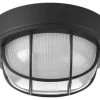 Buy 👏 Progress Lighting 1 Light Bulkhead 7-7/8" Flush Mount In Textured Black (P3709-31) 🎉