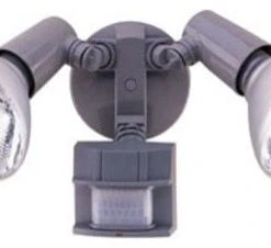 New 🧨 HeathCo LLC Heath Zenith HZ-5411-GR Motion Activated Security Light, 120 Watts, Gray 🔔